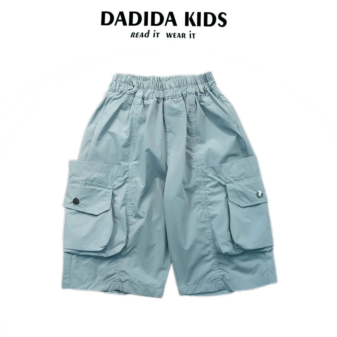 dadida/嗒嘀嗒夏季男童“蜡笔画”休闲搭配潮流五分裤805300155GX