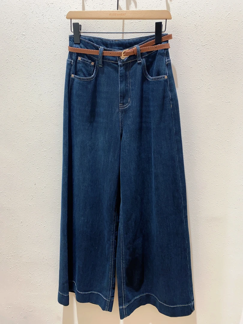 麦田玫瑰【202164】阔腿牛仔裤【请认准实体】