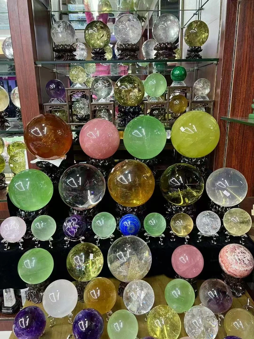 天然水晶能量摆件