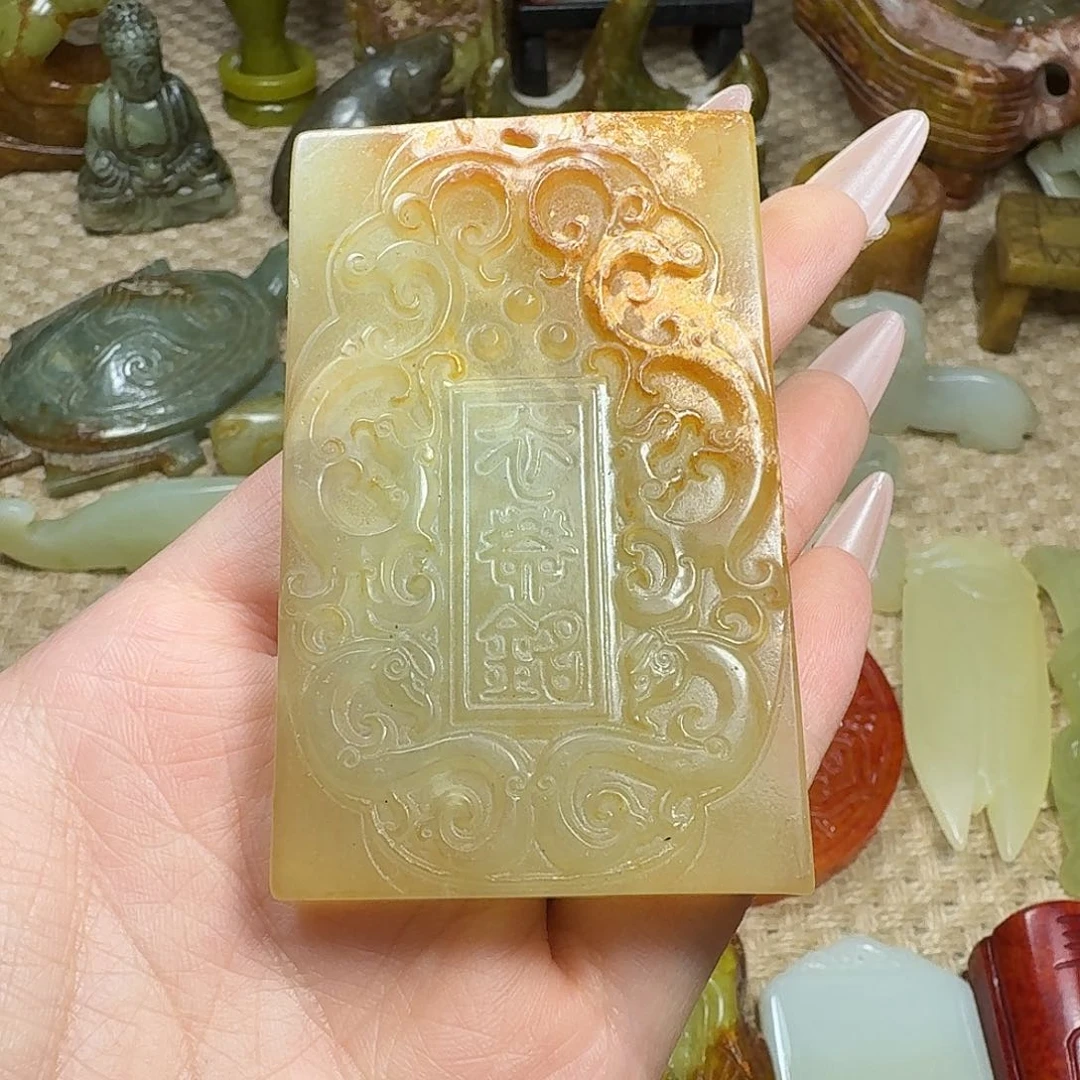 白玉菩提吊坠挂件