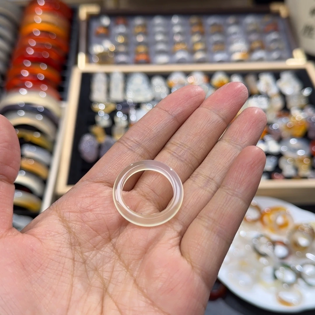 玛瑙/玉髓未镶嵌戒指