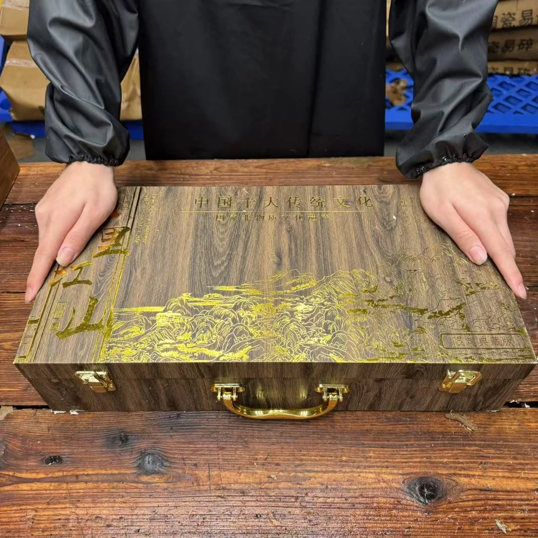 【闪购商品】千里江山素烧茶具套装