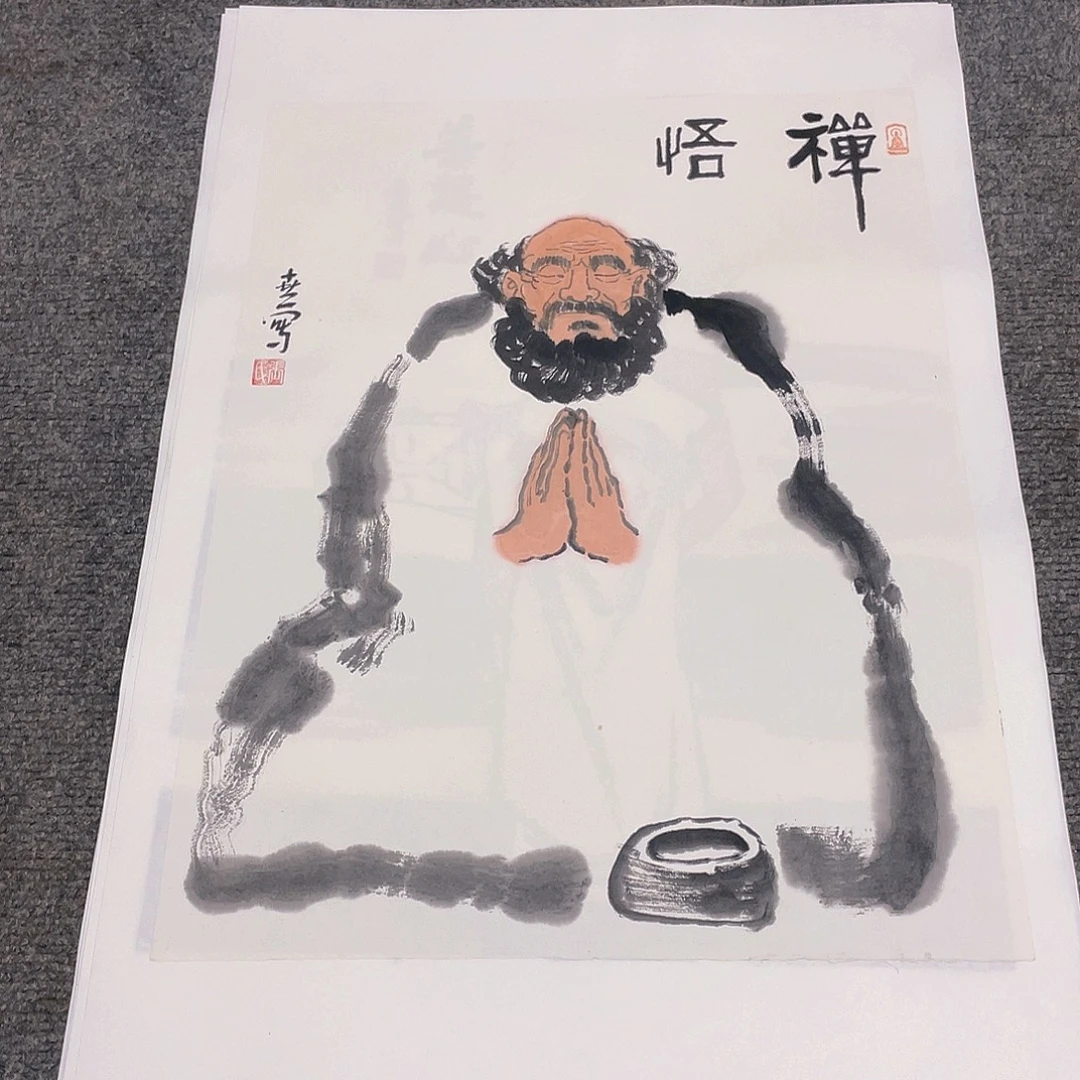 国画1.4平尺纯手绘国画作品