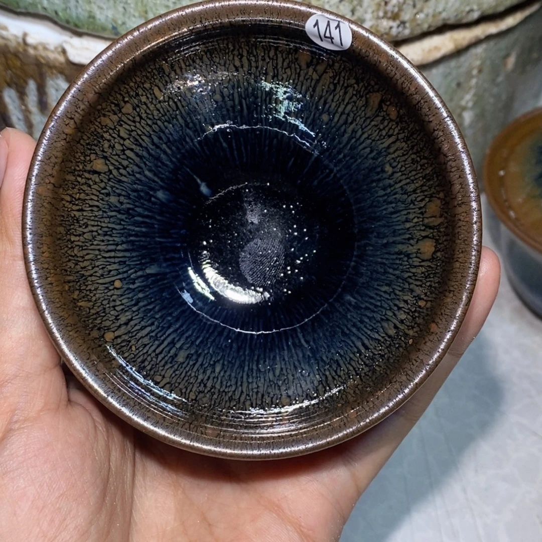 茶盏龙窑柴烧建盏141偏