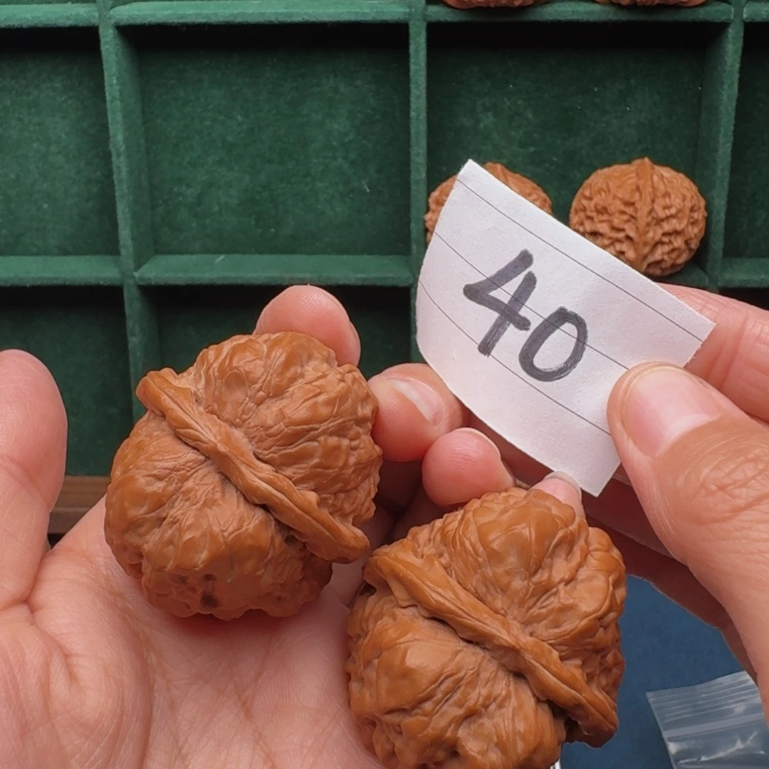 肖***歌文玩核桃把件40号蛤蟆头41尺