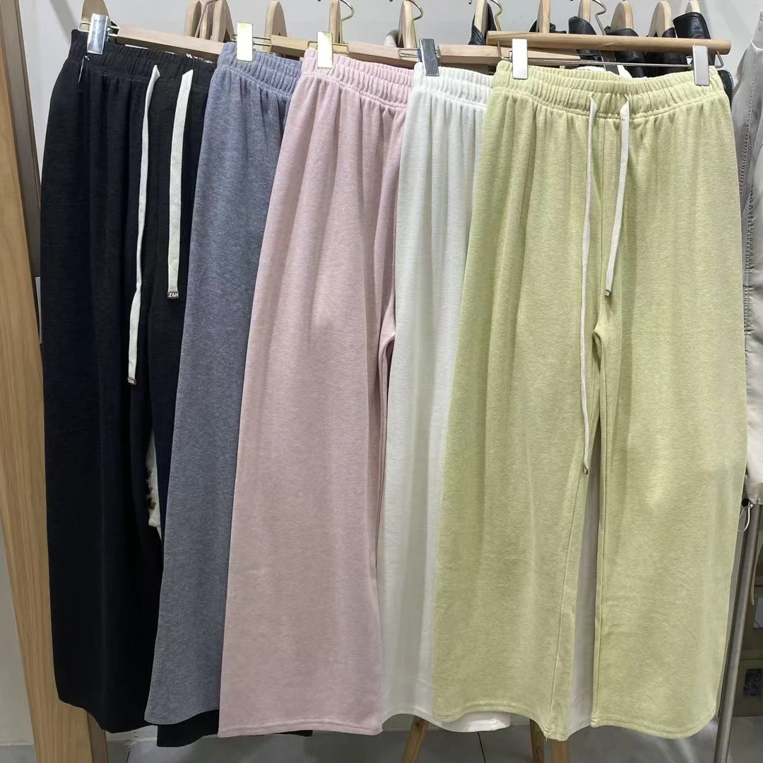 81882直筒高腰宽松百搭显瘦糯米裤（衣长108cm左右）