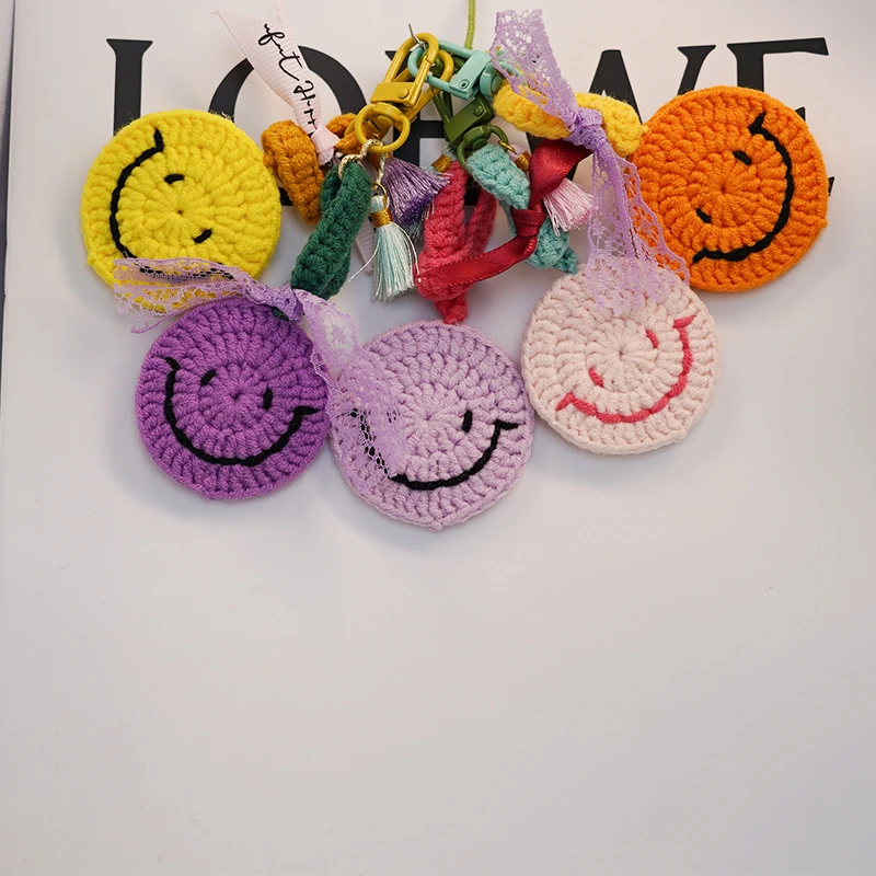 笑脸挂件 手工钩织手工DIY百搭时尚创意玩偶钩织