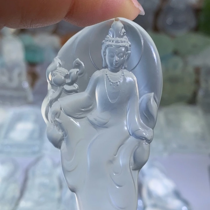 岫玉未镶嵌吊坠吊坠