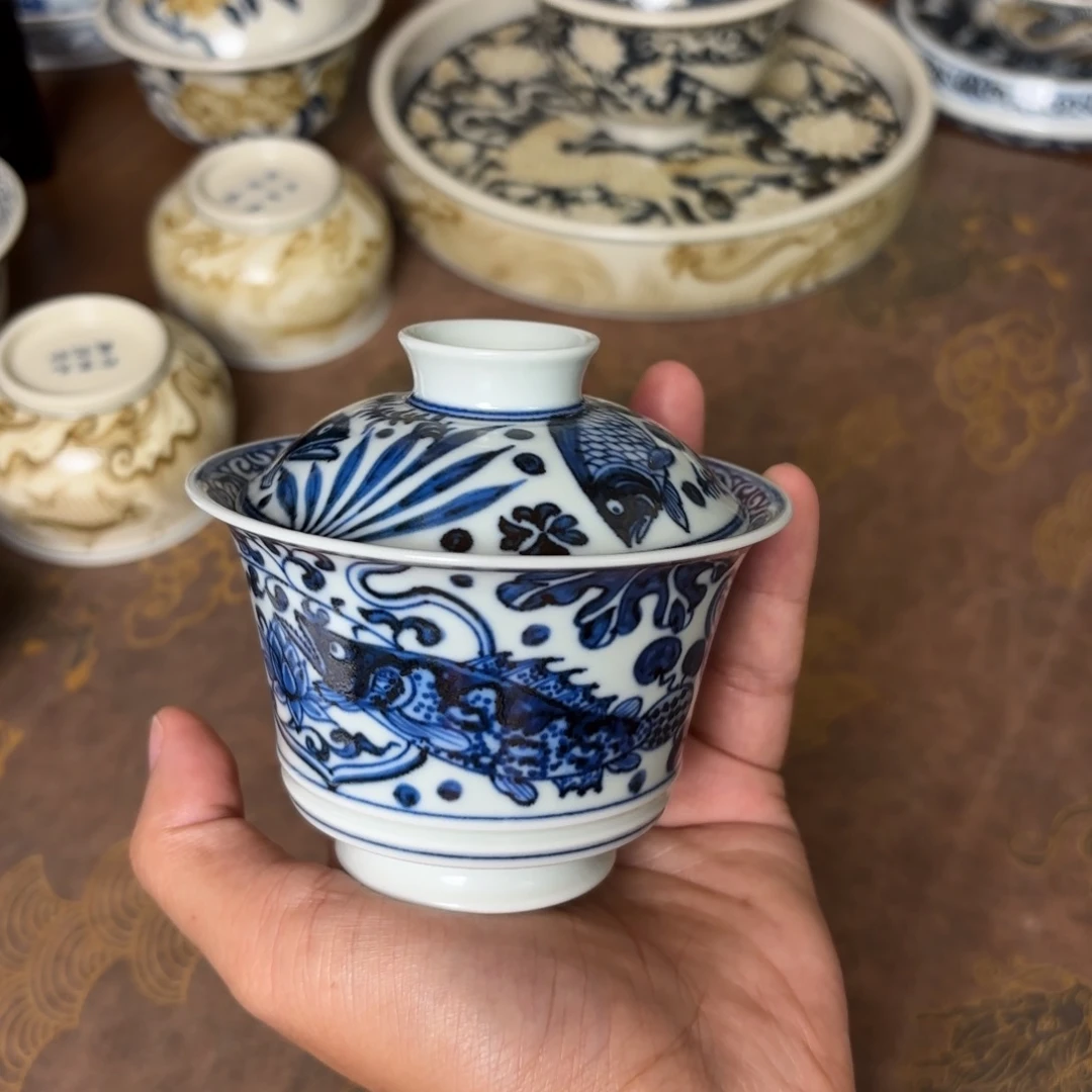 摆件景德镇手绘茶器
