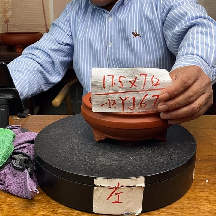 紫砂花盆货号一只YJ67