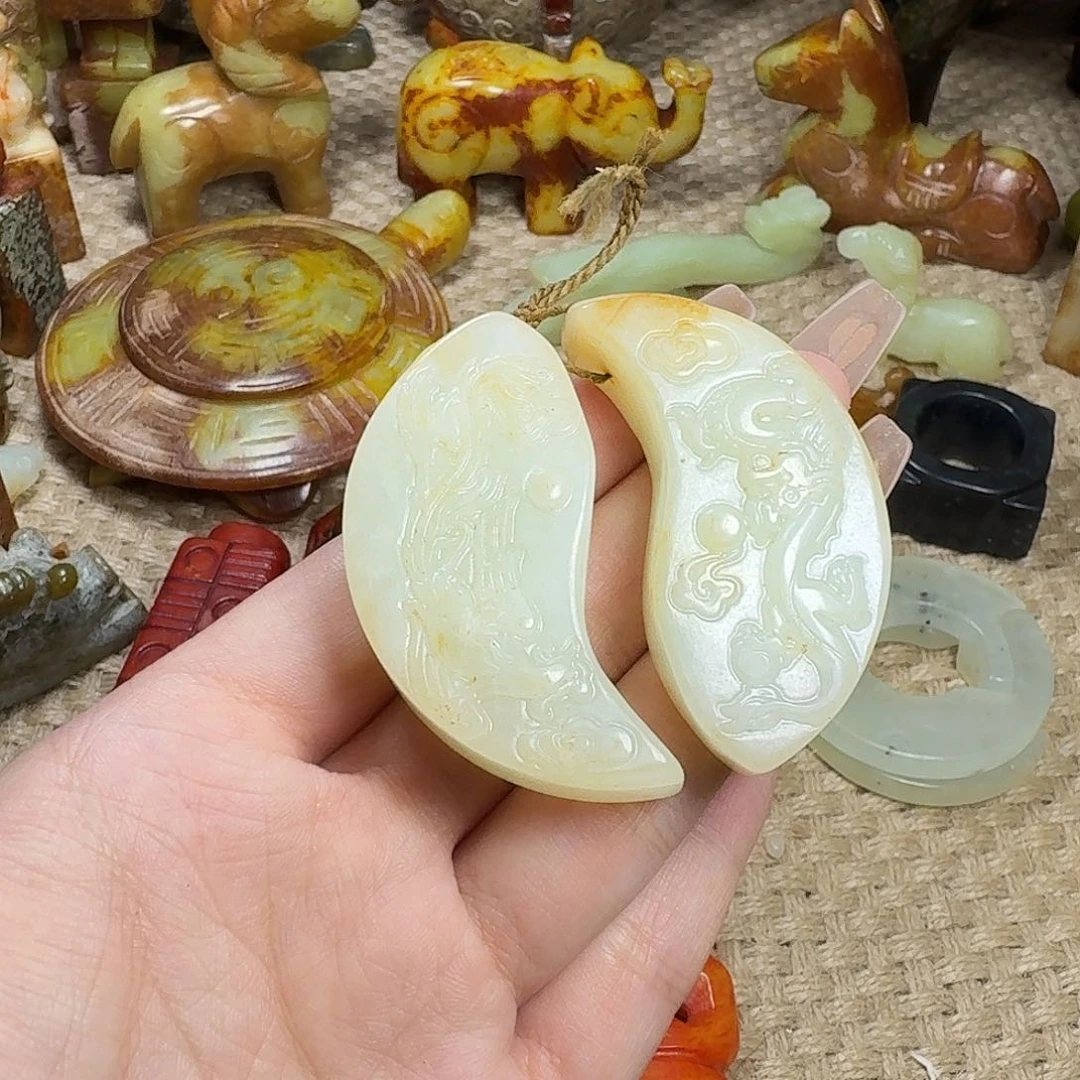 白玉菩提吊坠挂件