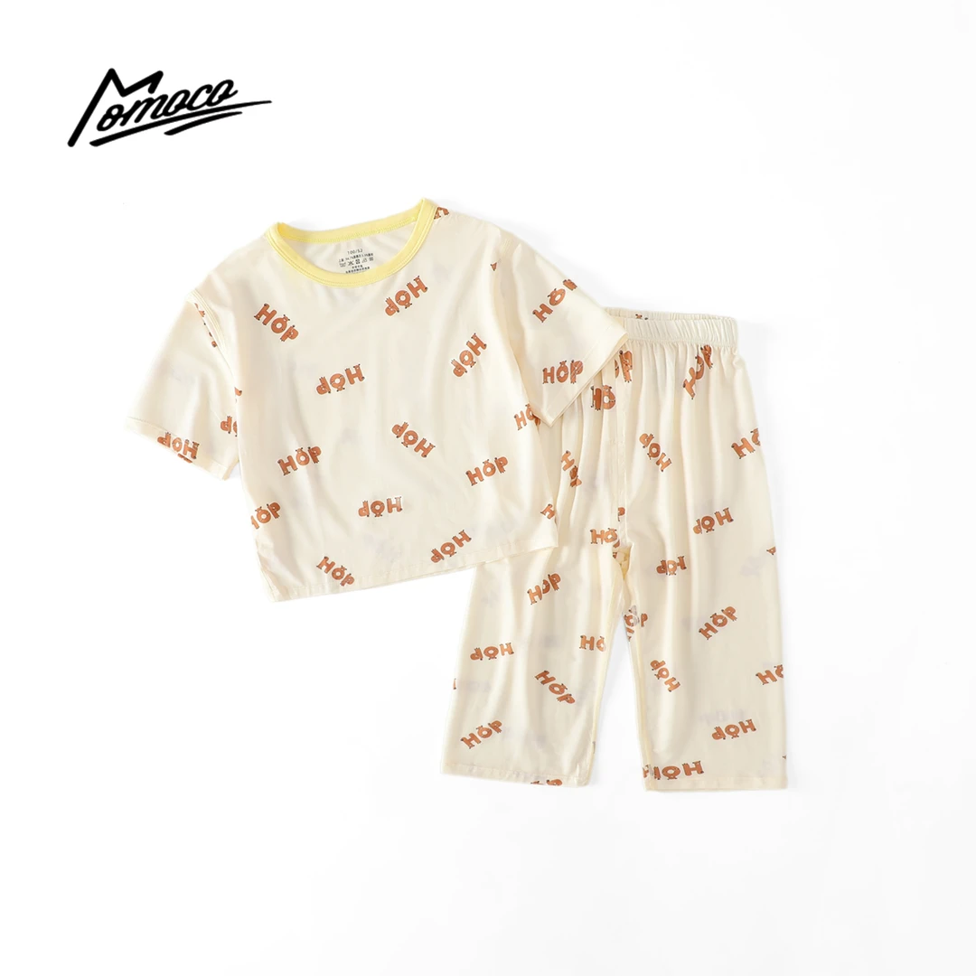 MOMOCO莱赛尔家居服套装夏新款韩版薄款两件套75230582001