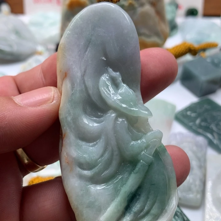 颈饰未镶嵌翡翠保真天然a货翡翠