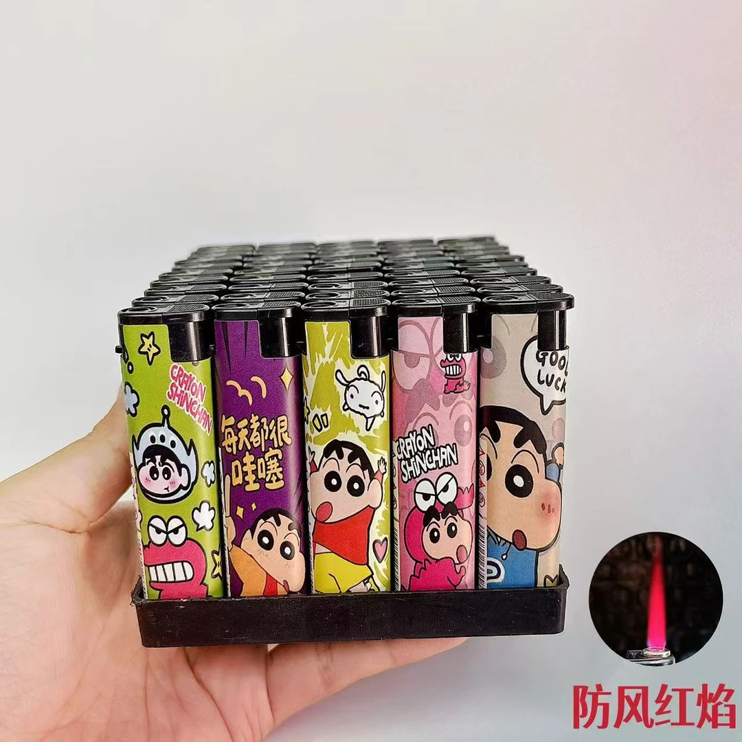 卡通爆款小号防爆耐用家用一次性打火机蜡笔小新新颖潮流商超批发