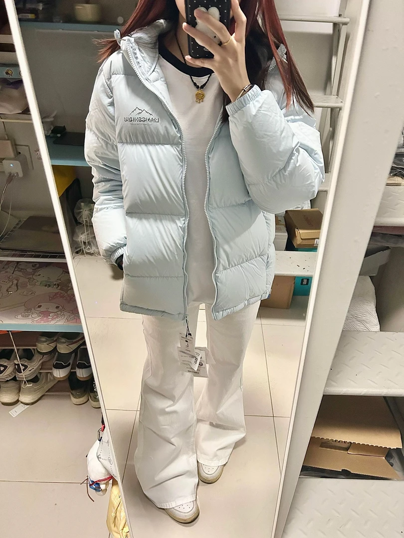韩系加绒棉服女冬季2025年新款宽松棉袄外套连帽加厚小个子面包服