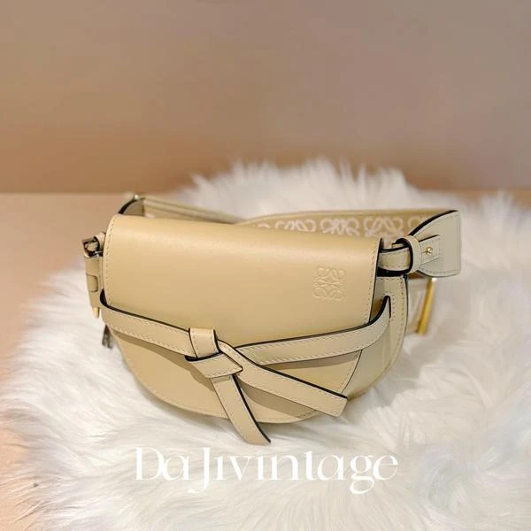 大吉中古/loewe罗意威gate黄油色mini斜挎包