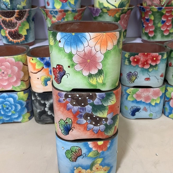 正品花盆，手绘花盆