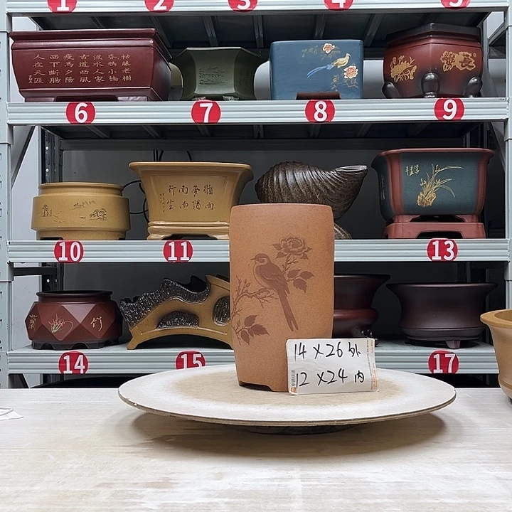 紫砂花盆紫砂花盆