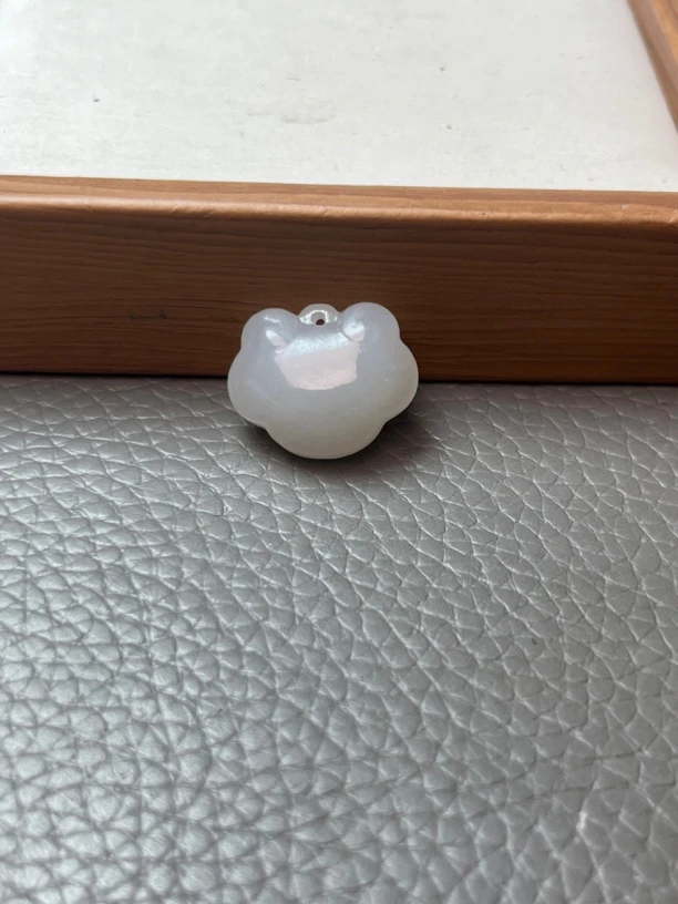 天然和田玉手工雕刻如意锁宝宝锁长20厚10