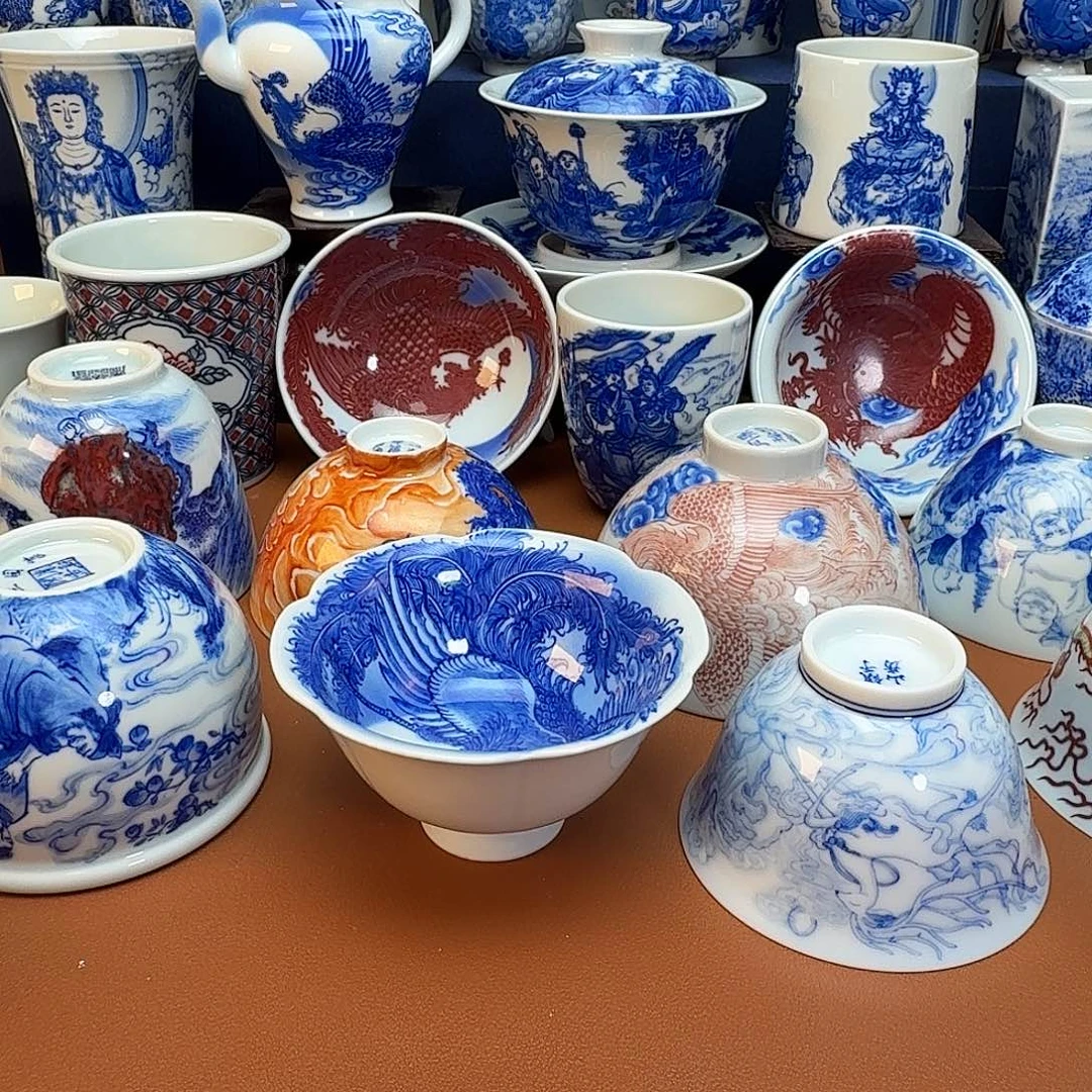 向****杯子景德镇全手工手绘
