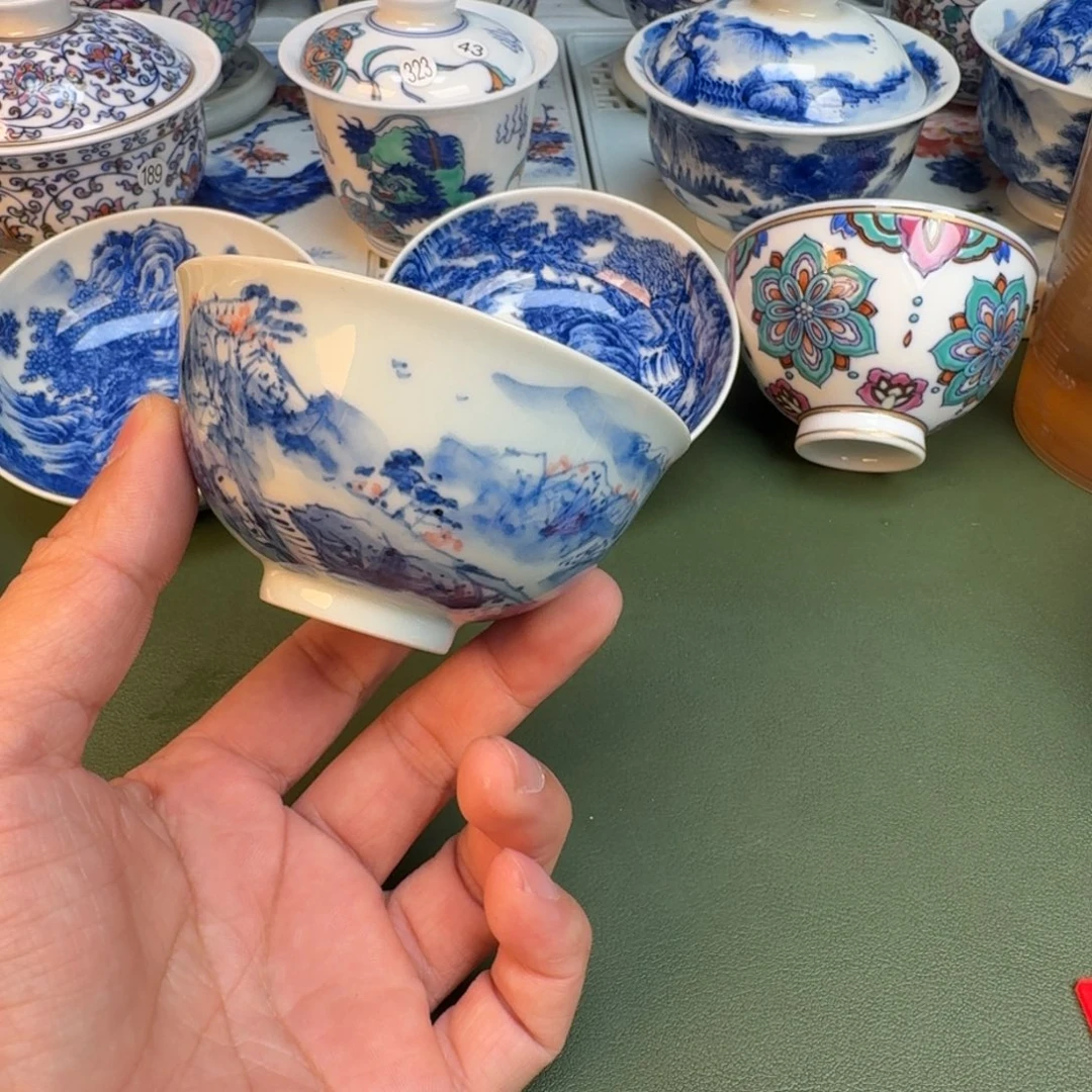 陶纯手工纯手绘茶具石头327