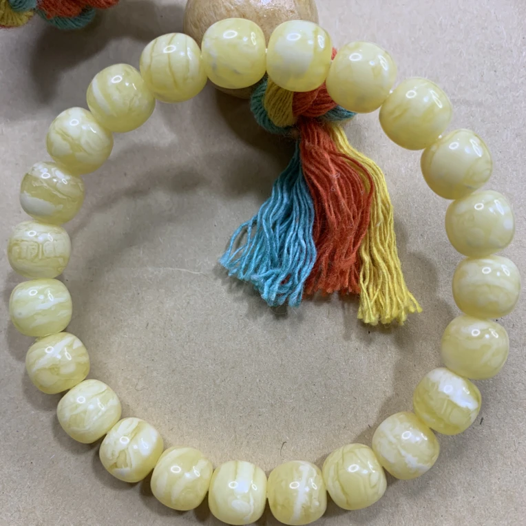 琥珀蜜蜡9mm浓腊虎皮妖花，多样性随机发货其中之一（可挑选）