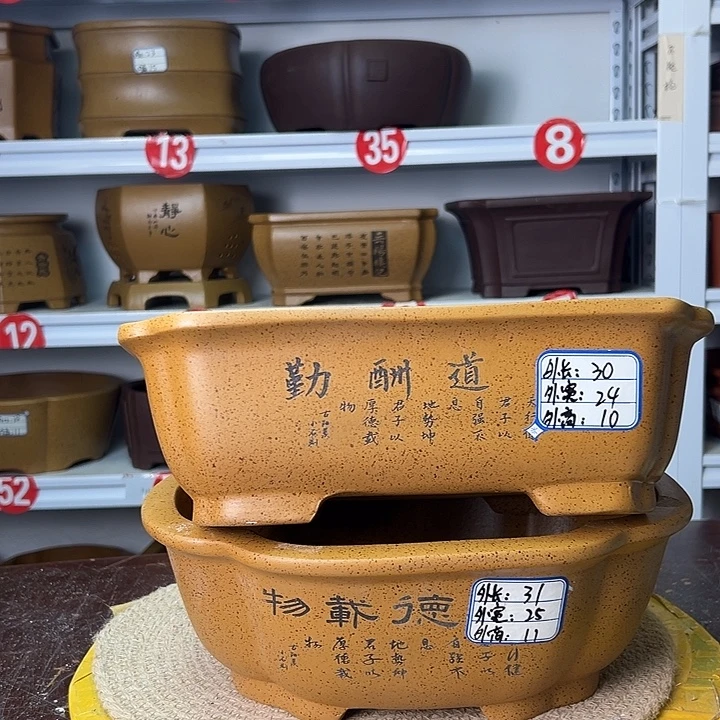 紫砂花盆你在一起