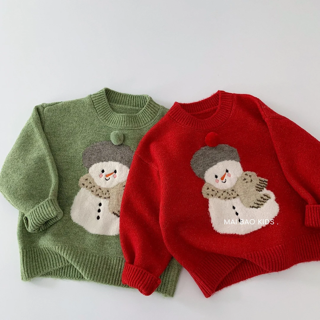 11/27【雪域之宝】儿童毛衣冬季儿童加厚套头针织衫秋冬童装