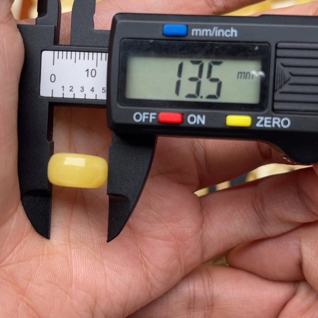 琥珀未镶嵌裸石蜜蜡墩子微瑕静