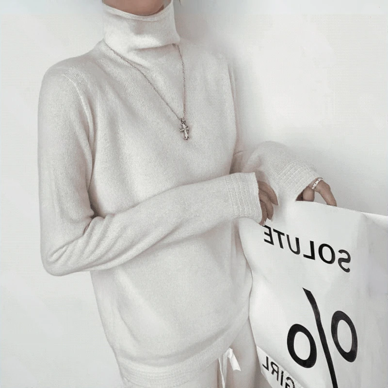 【100山羊绒经典打底】221278时尚简约百搭高领纯羊绒打底衫