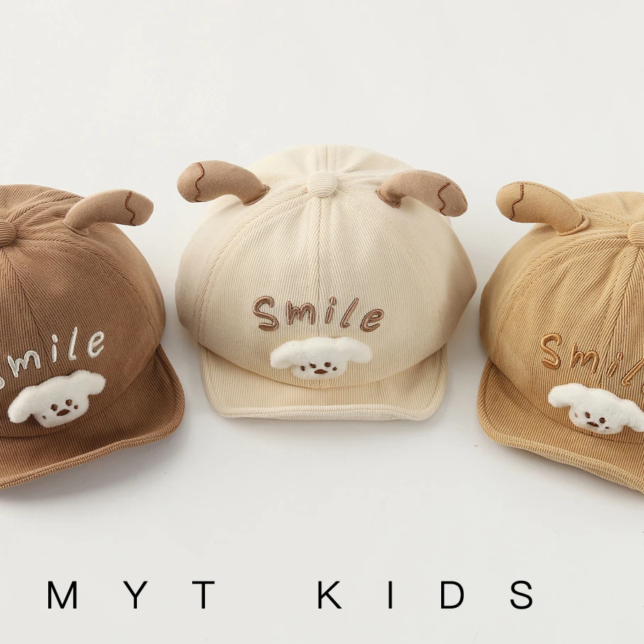 宝宝帽子秋冬季男宝软檐鸭舌帽保暖可爱婴儿6到12个月洋气外出1岁