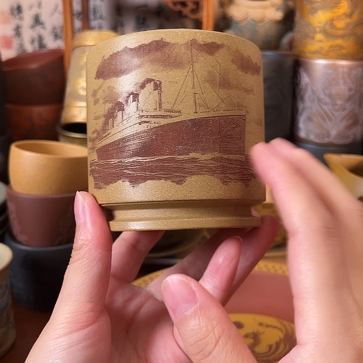 茶杯紫砂宜兴紫砂茶杯正品