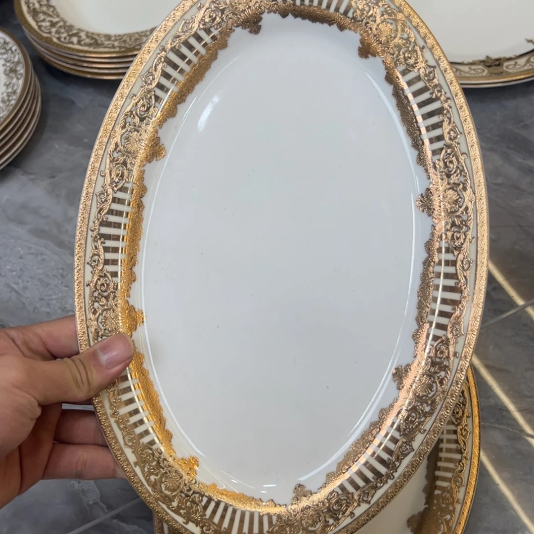 【闪购商品】瓷片12寸鱼盘一个一单微瑕