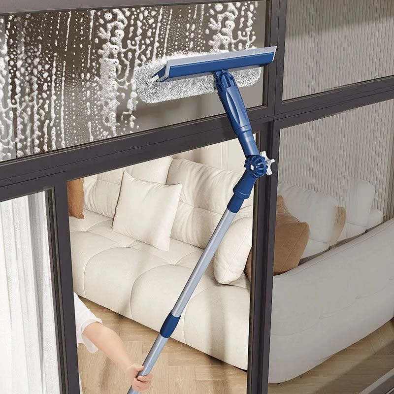 加长杆擦窗器玻璃刮水器双面擦高楼高层洗窗刷工具擦玻璃神器ljx