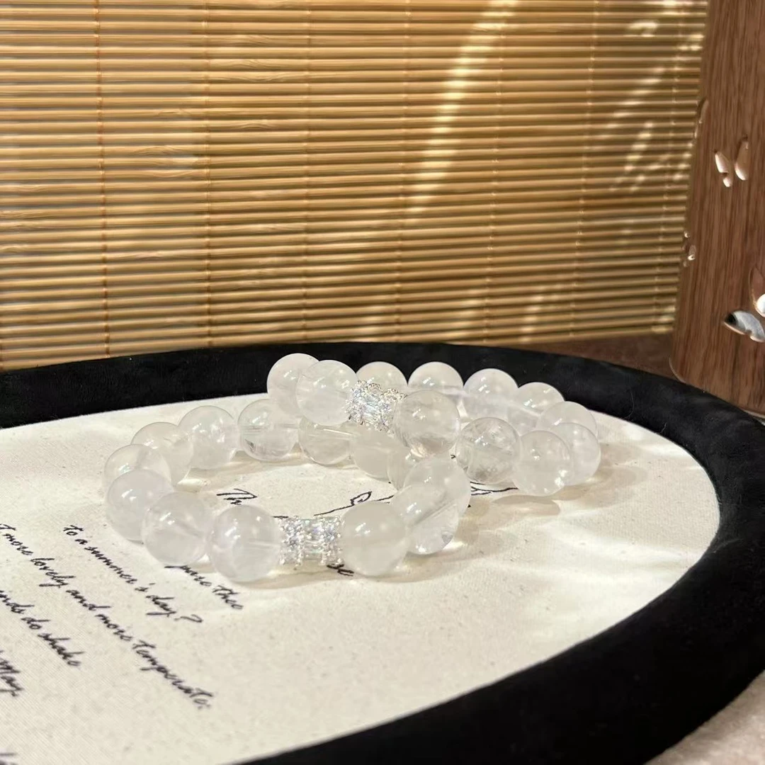 「直播间专属」3344 白幽灵14mm 水晶手串多样性发其一