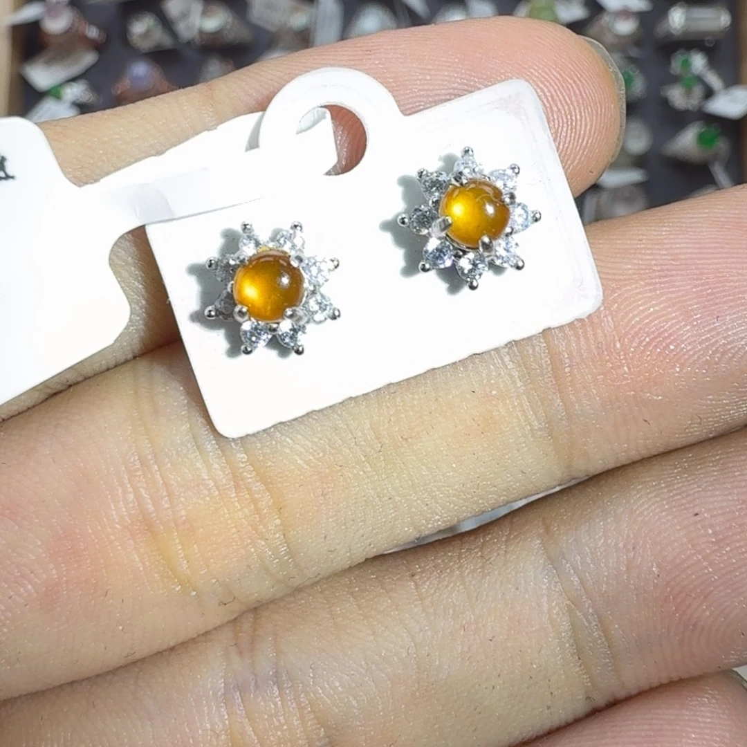 翡翠银S925镶嵌戒指天然缅甸翡翠A货