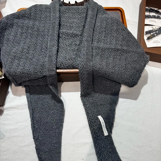 1854-简约披肩双色按色拍