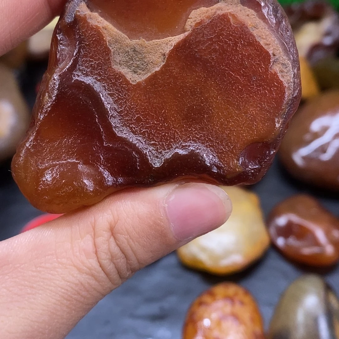 玛瑙/玉髓未镶嵌手把件