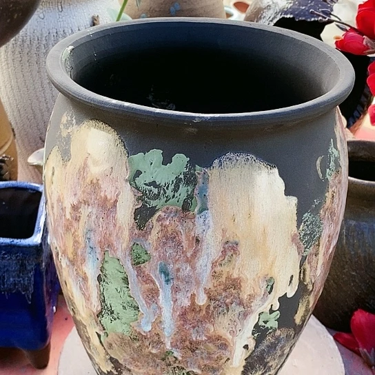 【闪购商品】紫砂花盆20.31花盆花盆