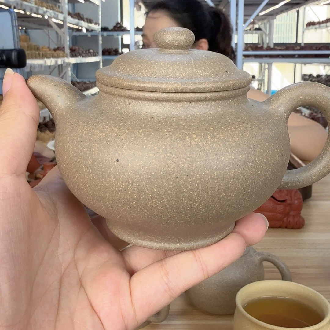 茶壶紫砂宜兴原矿紫砂蟹壳青280