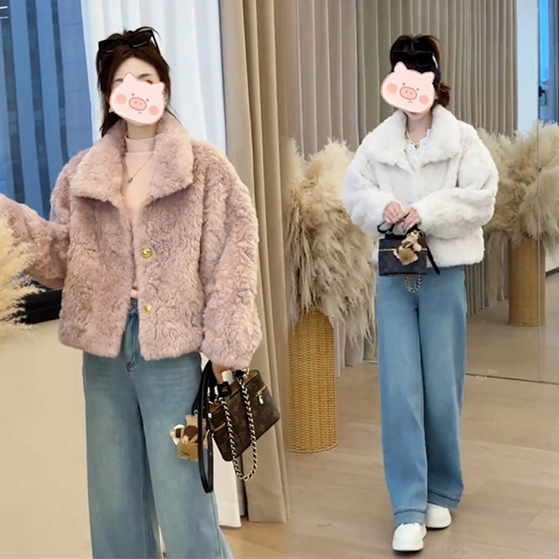 冬季新款穿搭套装温柔简约显瘦外套搭配高腰直筒牛仔裤两件套女潮