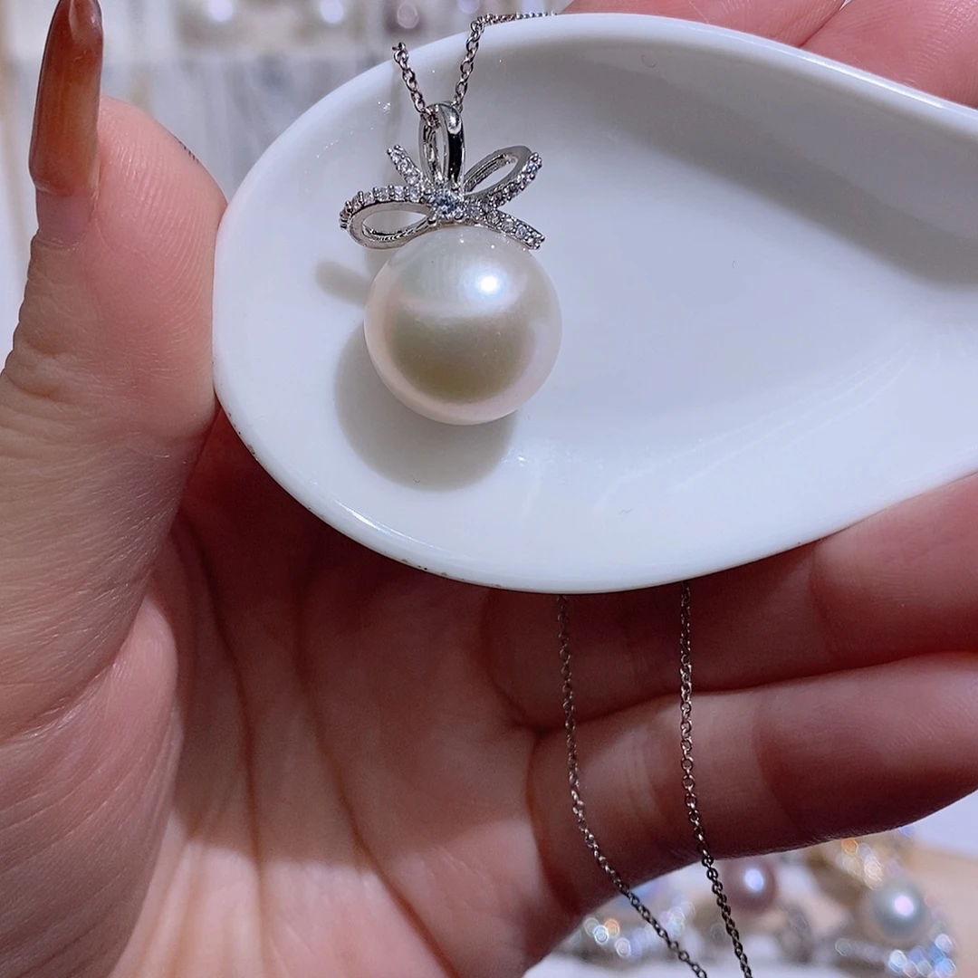 淡水珍珠未镶嵌吊坠(赠链)w14.9