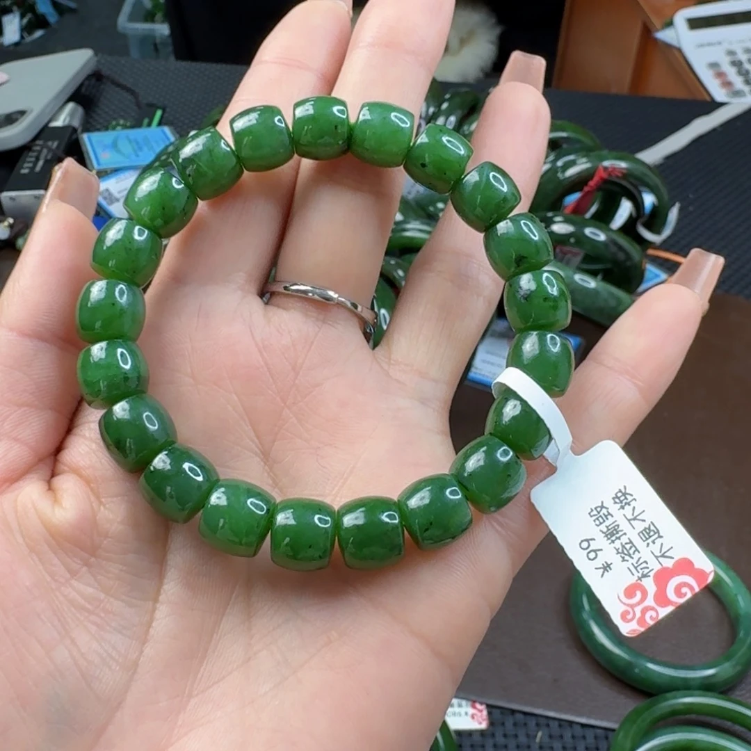 和田玉（碧玉）手链未镶嵌