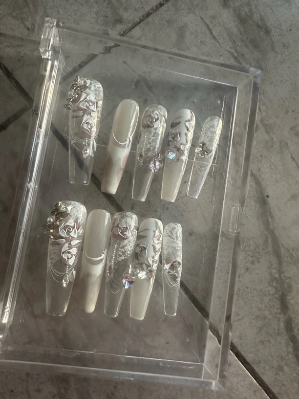 下单请看这里 no退no换no售后 跑单白嫖勿扰 纯手工穿戴甲清货价