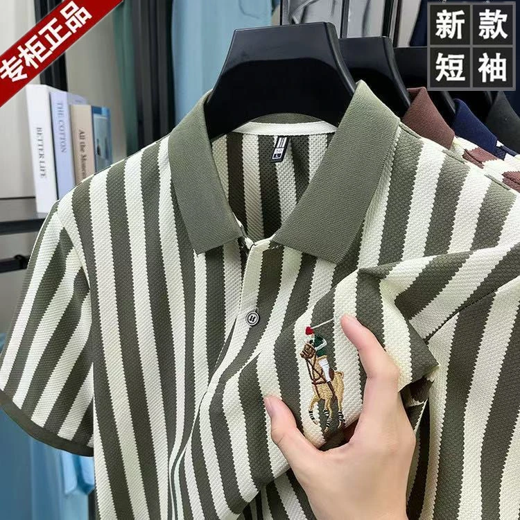 【光头专属】【意大利专柜清仓】夏季男士短袖T恤新款翻领Polo上衣