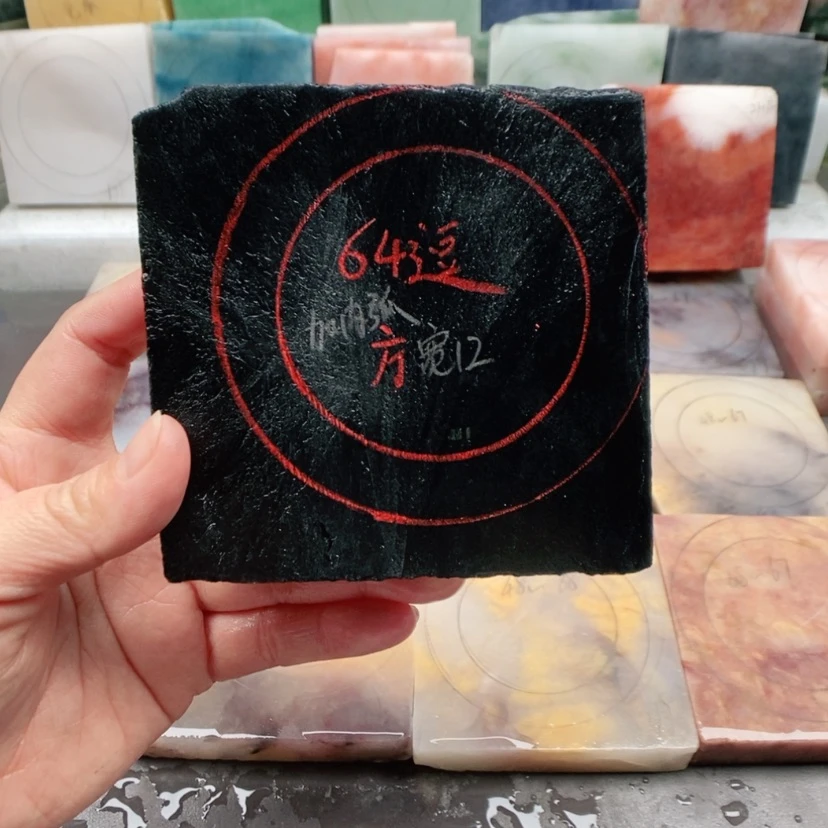 【闪购商品】黑曜岩手镯未镶嵌逗***饭加工定制