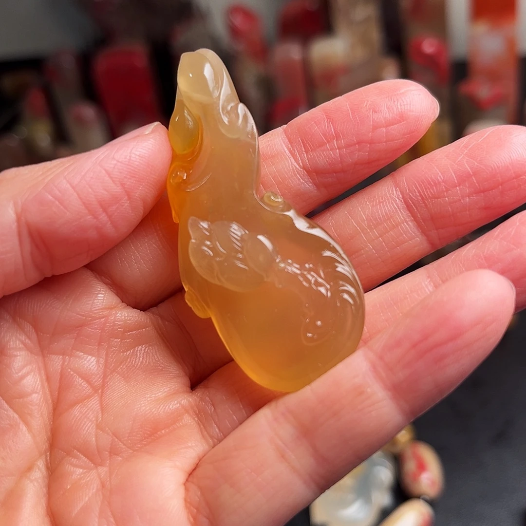 其他昌化石玻璃冻挂件