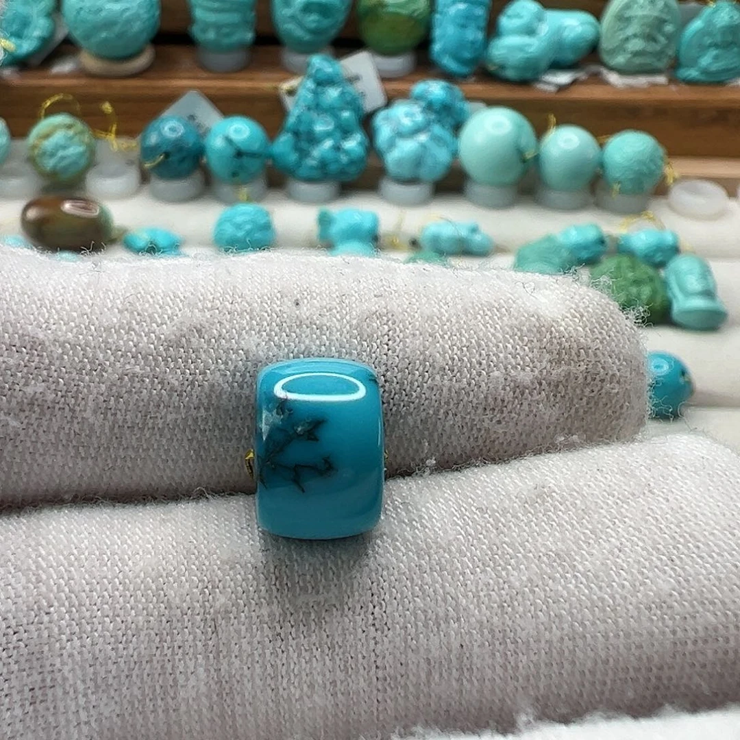 绿松石直切珠 未镶嵌