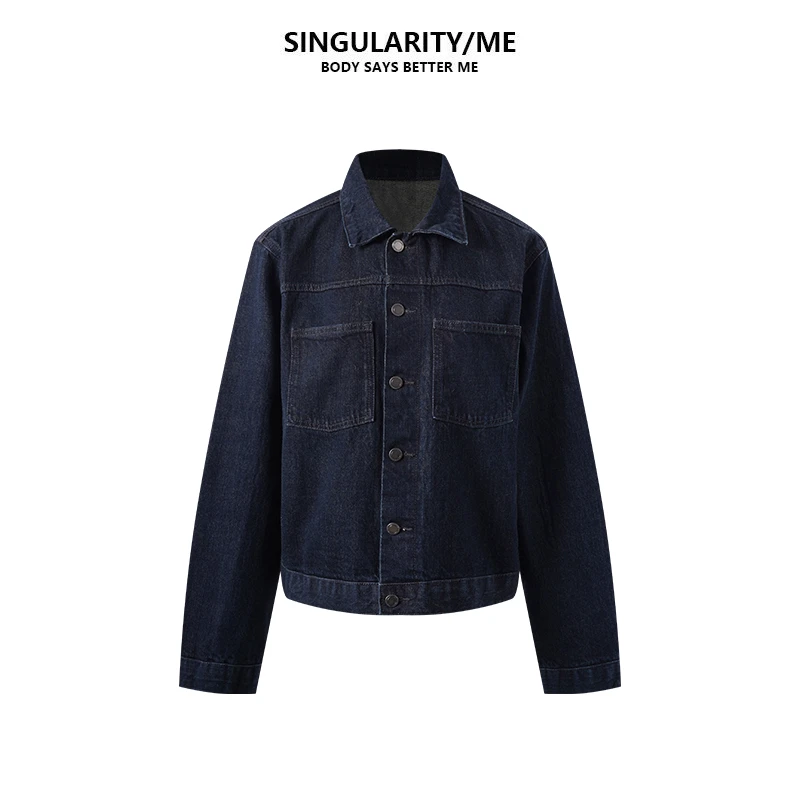 Singularity Me 1S 10736 赤耳丹宁水洗复古原牛宽松廓形牛仔外套