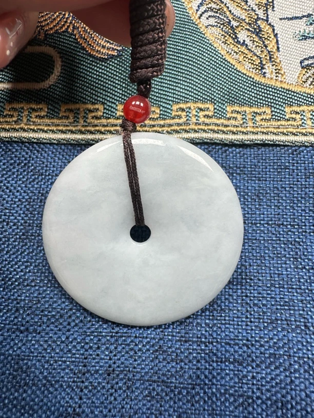 天然缅甸翡翠平安扣